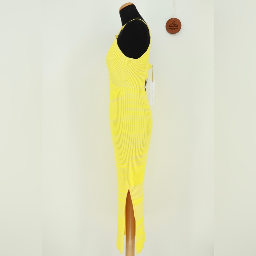 HOUSE‎ OF HARLOW 1960 Ribbed Knit Dress with Side Slit - Picture 3 of 11